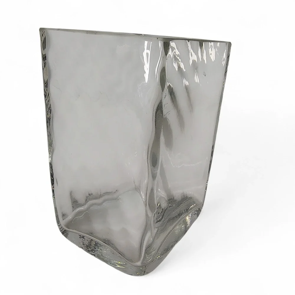 Rectangle Clear Glass Vase 5.5
